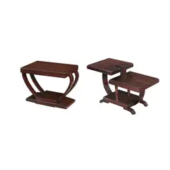 Two Art Deco Tables, Untitled, a.) hardwood <br /> H: 31 1/2” (80 cm) <br /> L: 30 1/2” (77 cm) <br /> W: 18 1/2” (47 cm)<br><br>