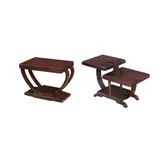 Two Art Deco Tables, Untitled, a.) hardwood <br /> H: 31 1/2” (80 cm) <br /> L: 30 1/2” (77 cm) <br /> W: 18 1/2” (47 cm)<br><br>