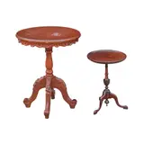 Two Pedestal Tables, Untitled, hardwood