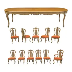 A Ten Seater Dining Set, Untitled, hardwood, laminated wood