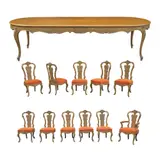 A Ten Seater Dining Set, Untitled, hardwood, laminated wood