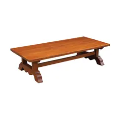A Slab Top Center Table, Untitled, hardwood