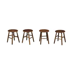 Four Minimalist Stools, Untitled, hardwood