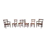 Six Baliuag Dining Chairs, Untitled, narra with bone inlay