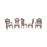 Untitled by A Group of Five Dining Chairs, mahogany, sold Jan 2026