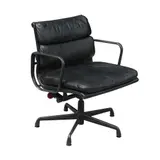 Untitled by Eames Soft Pad Executive Chair in Black Genuine Leather, sold Jan 2026