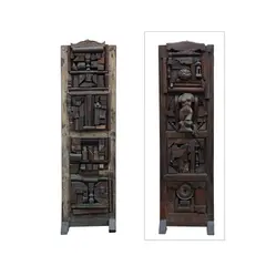 A Decorative Screen, Untitled, hardwood