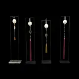 Untitled by Four Ostrich Egg Floor lamps, sold Jan 2026
