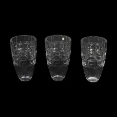 Three Large Domus Crystal Vases, Untitled