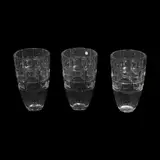 Three Large Domus Crystal Vases, Untitled