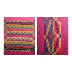 Two Framed Banig, Untitled