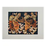 Catching Chicken by Anita Magsaysay-Ho, serigraph 5/100, sold Oct 2025