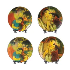 Lydia Velasco, A Group of The Catholic Women’s Club, Inc., c.) Mother and Child <br> edition: 386/500 <br> ceramic <br> D: 8 (20 cm) <br> <br> d.) Yakap ng Pagmamahal <br> edition: 386/500 <br> ceramic <br> D: 8 (20 cm)