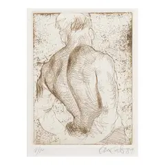 Untitled by Benedicto Cabrera, etching A/P, sold Oct 2025