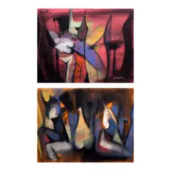 Rene Robles, a.) Untitled b.) Untitled, signed and dated 1994 (lower left) <br> pastel on paper <br> 19 1/2” x 25 1/2” (50 cm x 65 cm) <br> <br>