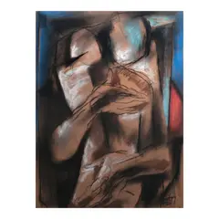 Emmanuel Garibay, Sidhi, pastel on paper