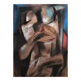 Emmanuel Garibay, Sidhi, pastel on paper