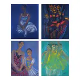 Allan Cosio, a.) Dancer b.) Dancers c.) Dancers d.) Dancers, c.) Dancers <br> signed (lower right) <br> pastel on paper <br> 27 3/4” x 22” (70 cm x 56 cm) <br> <br> d.) Dancers <br> signed (lower right) <br> pastel on paper <br> 27 3/4” x 21 3/4” (70 cm x 55 cm)