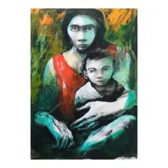 Emmanuel Garibay, Asa, pastel on paper