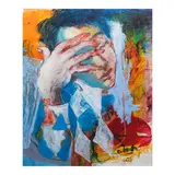 Emmanuel Garibay, Lutang, mixed media on paper
