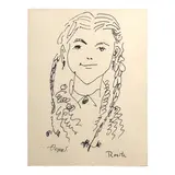 Rosita by Fernando Zóbel de Ayala y Montojo, pen and ink on paper, sold Oct 2025