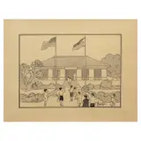 Fernando Amorsolo, Untitled, ink and graphite on paper