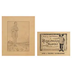 Jorge Pineda, a.) Untitled b.) Renacimiento Filipino, b.) Renacimiento Filipino <br> signed (lower right) <br> pen and ink on paper <br> 12” x 16” (30 cm x 41 cm)
