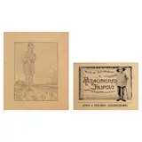 Jorge Pineda, a.) Untitled b.) Renacimiento Filipino, b.) Renacimiento Filipino <br> signed (lower right) <br> pen and ink on paper <br> 12” x 16” (30 cm x 41 cm)