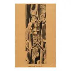 Untitled by Carlos "Botong" V. Francisco, watercolor and inkwash on paper, sold Oct 2025