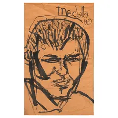 David Medalla, Untitled, ink wash on paper