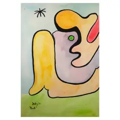 Inday Cadapan, Nude, watercolor on fabriano paper