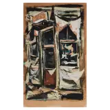 Untitled by Romeo Tabuena, oil on paper, sold Oct 2025