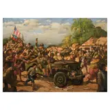 Serafin Serna, Liberation, oil on canvas