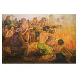 Fortunato Jervoso, Muslim Ceremony, oil on canvas