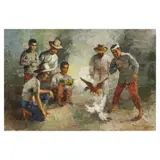 Crispin Lopez, Sabong, oil on canvas