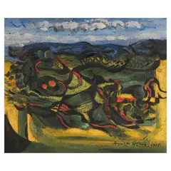 Untitled by Federico Aguilar Alcuaz, oil on canvas, sold Oct 2025
