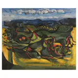 Untitled by Federico Aguilar Alcuaz, oil on canvas, sold Oct 2025