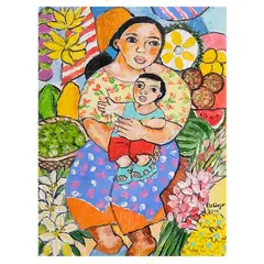 Mag-Ina by Norma Belleza, oil on canvas, sold Oct 2025