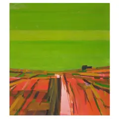 Untitled by Oscar Zalameda, oil on canvas, sold Oct 2025