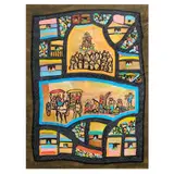 Manuel Baldemor, Thanksgiving Procession, mixed media on paper