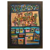 Manuel Baldemor, Harvest Time, mixed media on paper
