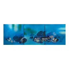 Raul Isidro, Aquascape #1 (Triptych), acrylic on canvas