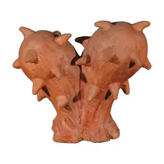 Julie Lluch, Heart of Thorns (S08-02), terracotta and acrylic paint