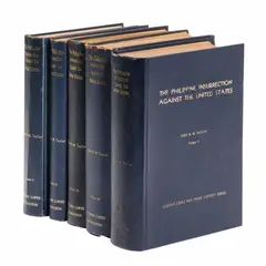 The Philippine Insurrection Against the United States by John R.M Taylor, Volume IV 1899<br /> Volume V 1899-1902<br /> Eugenio Lopez Foundation, 1971, sold Oct 2025