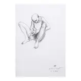 Elmer Borlongan, Gameboy, charcoal on paper