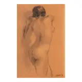 Cesar Legaspi, Nude, charcoal on paper