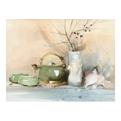 Untitled (Still Life) by Alfredo Liongoren, watercolor on paper, sold Jul 2025