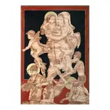 Edsel Moscoso, Holy Mother and Child, mixed media on paper