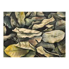 Soler Santos (b. 1960, Leaves Series #37, watercolor on paper