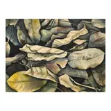Soler Santos (b. 1960, Leaves Series #37, watercolor on paper